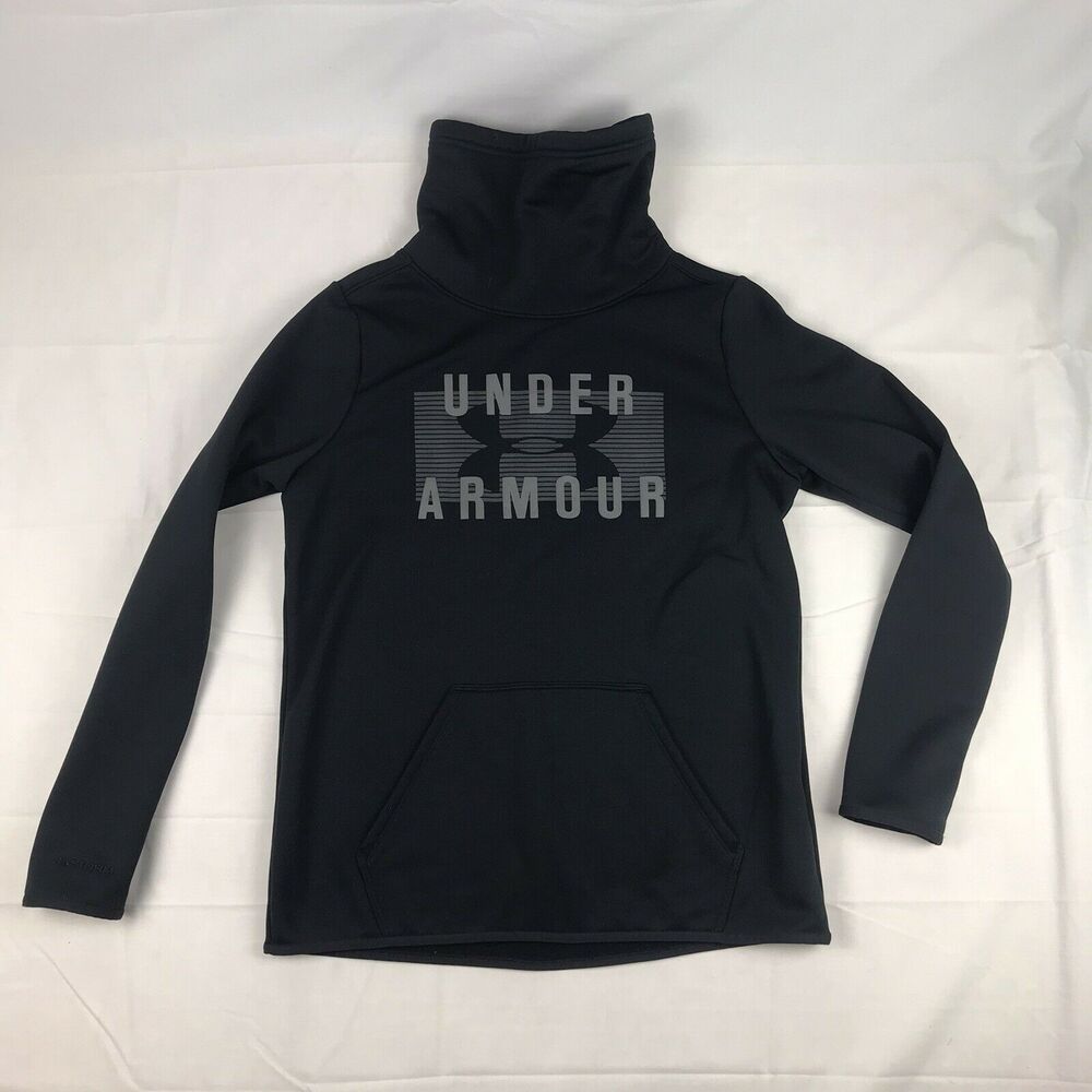 under armour cold gear storm womens black‎ funnel neck Size Small